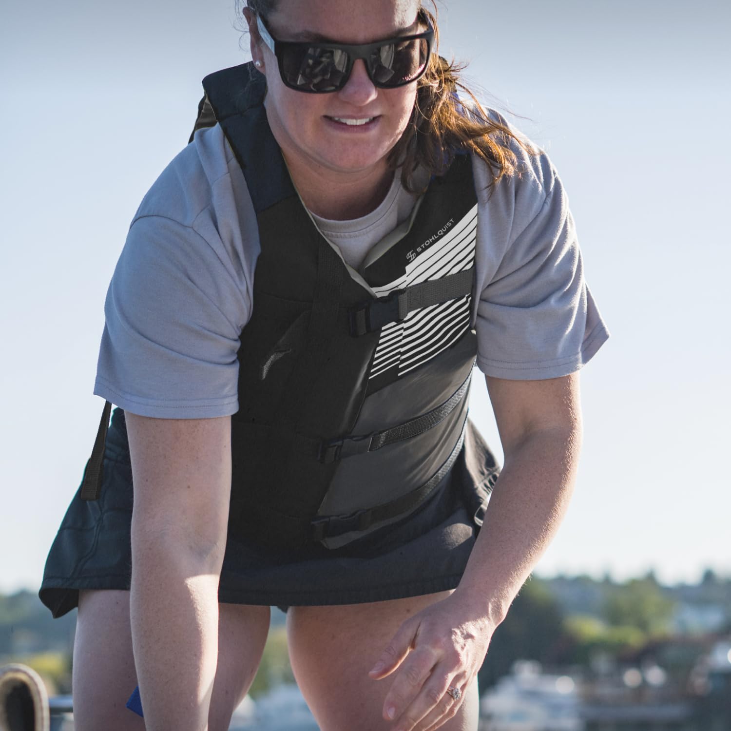 Stohlquist Fit Unisex Erwachsene Schwimmweste PFD - Coast Guard genehmigt, leicht verstellbar für volle Mobilität, leicht, PVC-frei | Universal und Übergröße