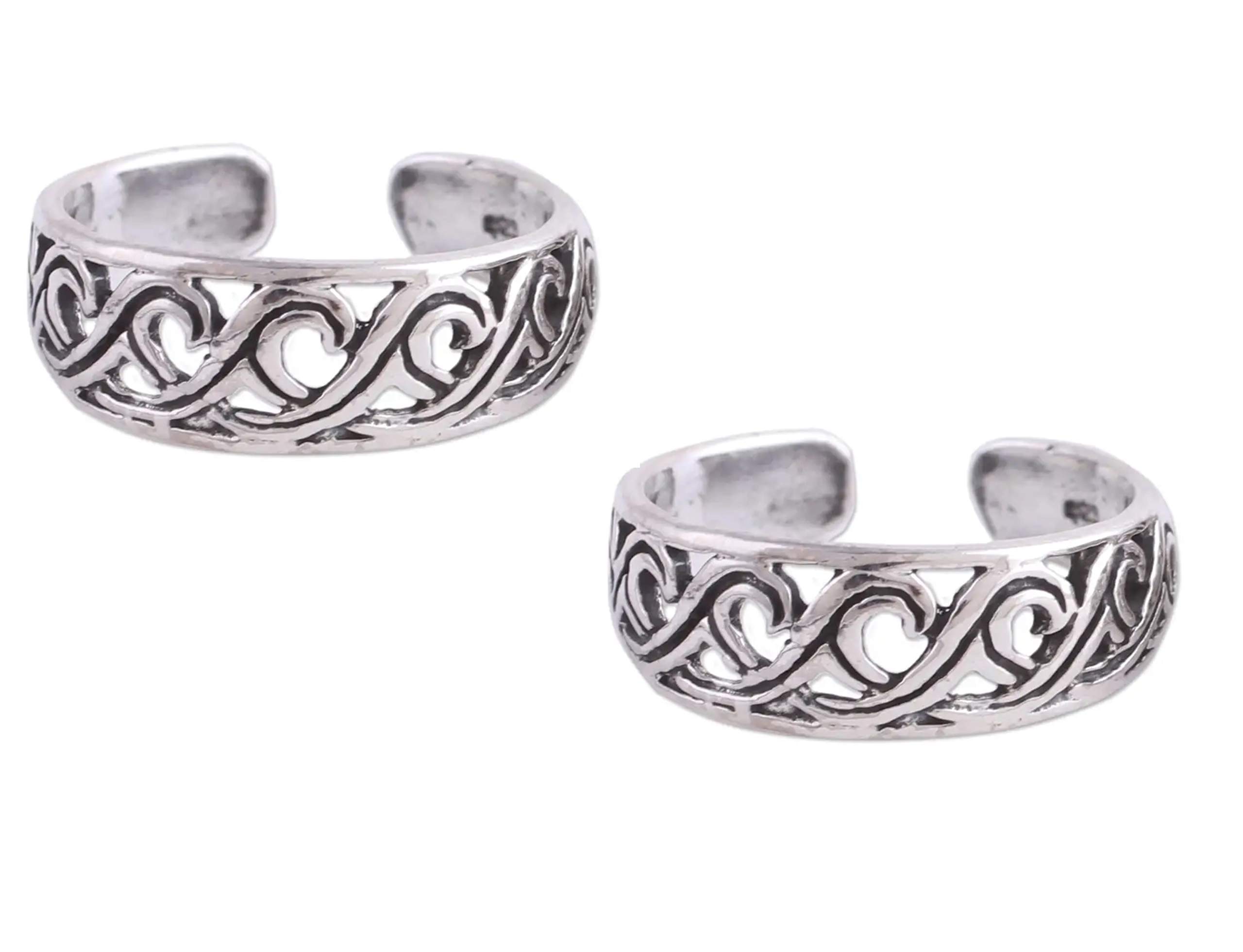 Silvertree 925 Beautiful Toe Rings in PURE Sterling Silver-image-9