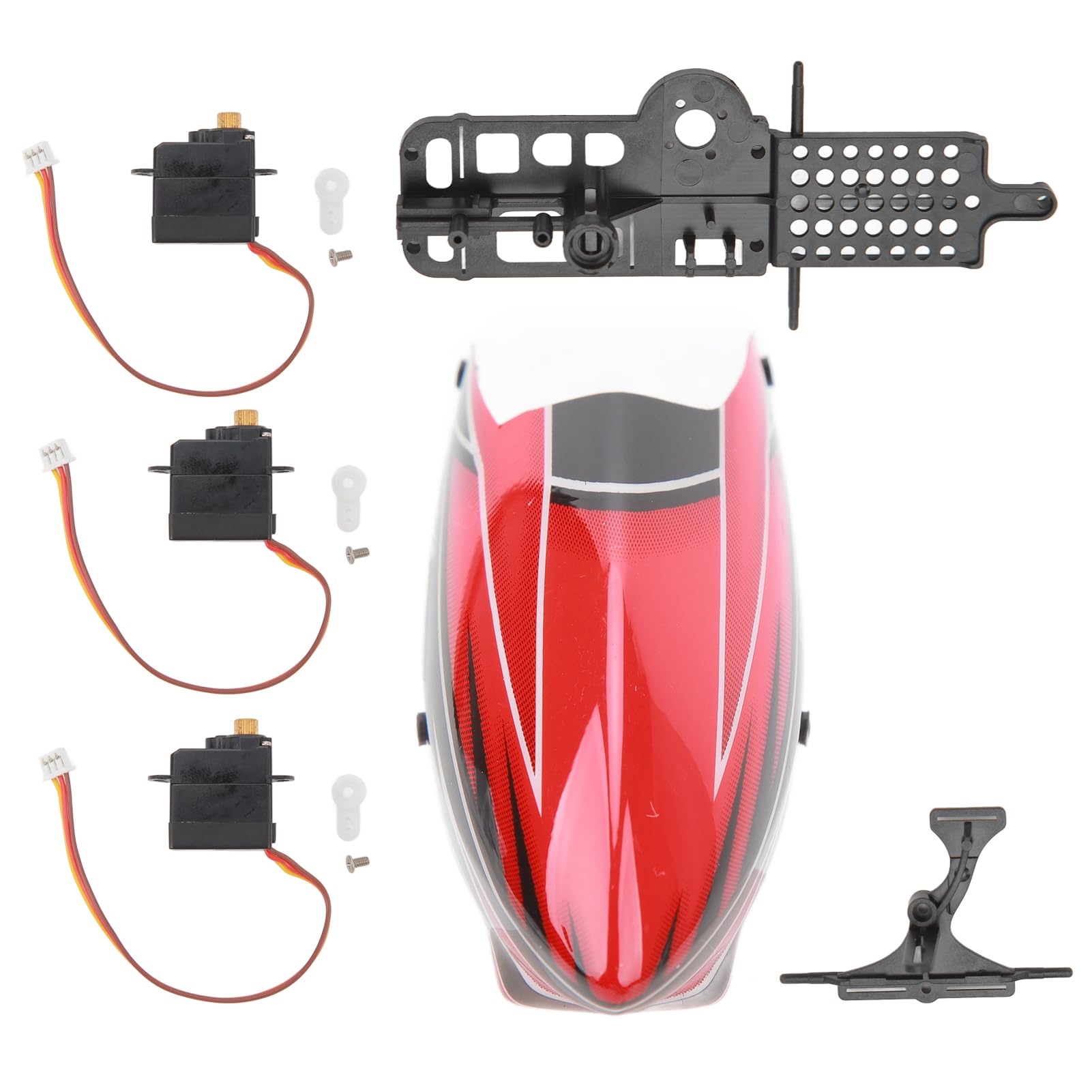 XK K110 Ensemble D'engrenages Servo en Métal amélioré pour Hélicoptère RC, Accessoires de Modification et de Mise à Niveau pour Le Modèle Applicable, Pièces de Haute Précision pour Les