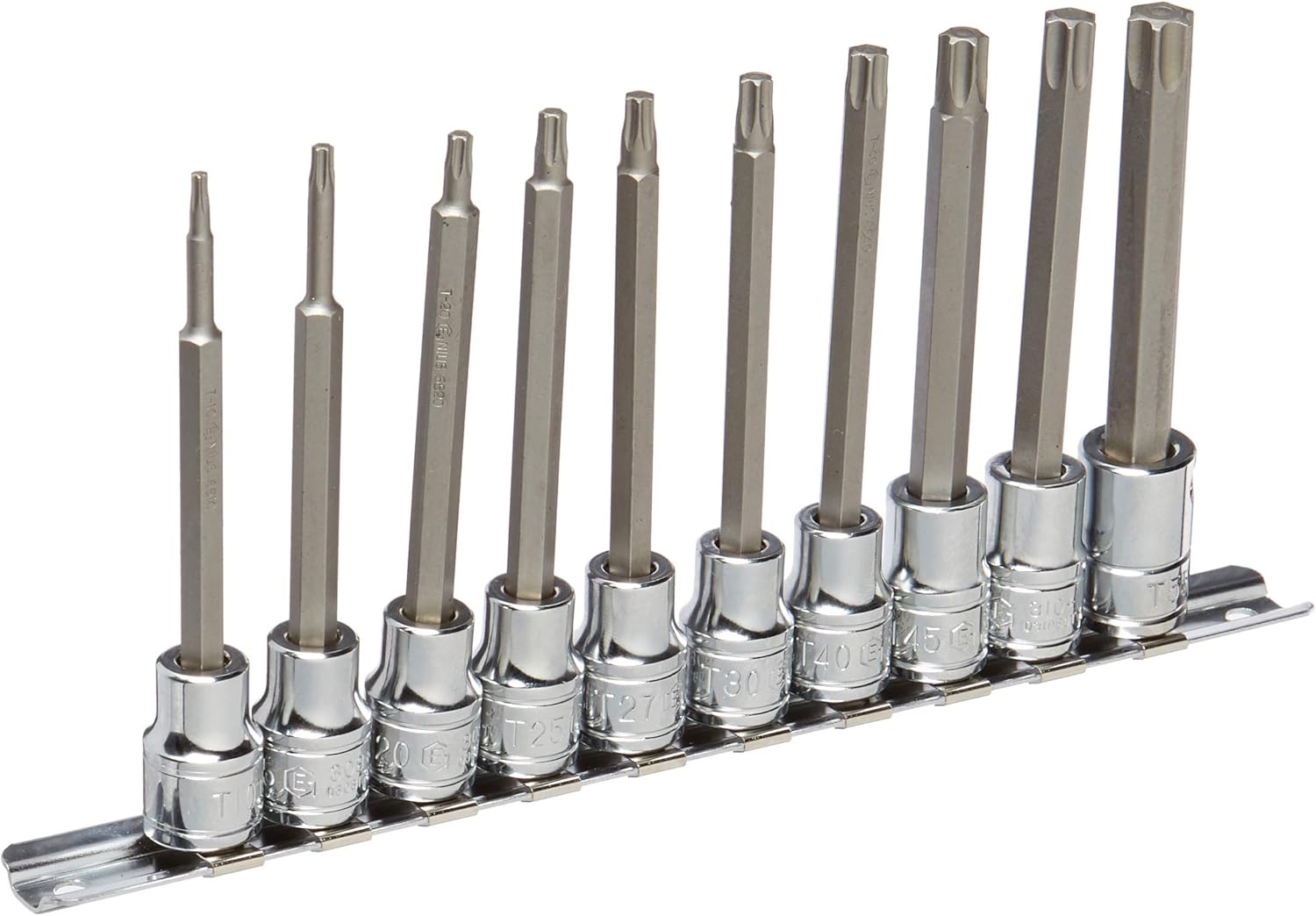 Genius Tools 10 Piece 3/8" Dr. Star Bit Socket Set BS-310TL