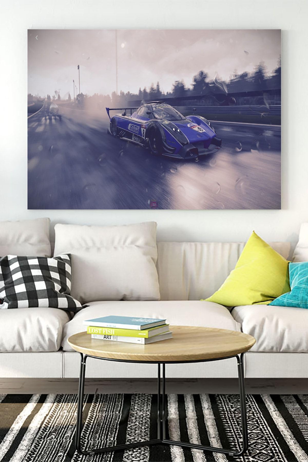 Postermanya (pster18506) Yarış Arabası Kanvas Tablo 2 50 x 70