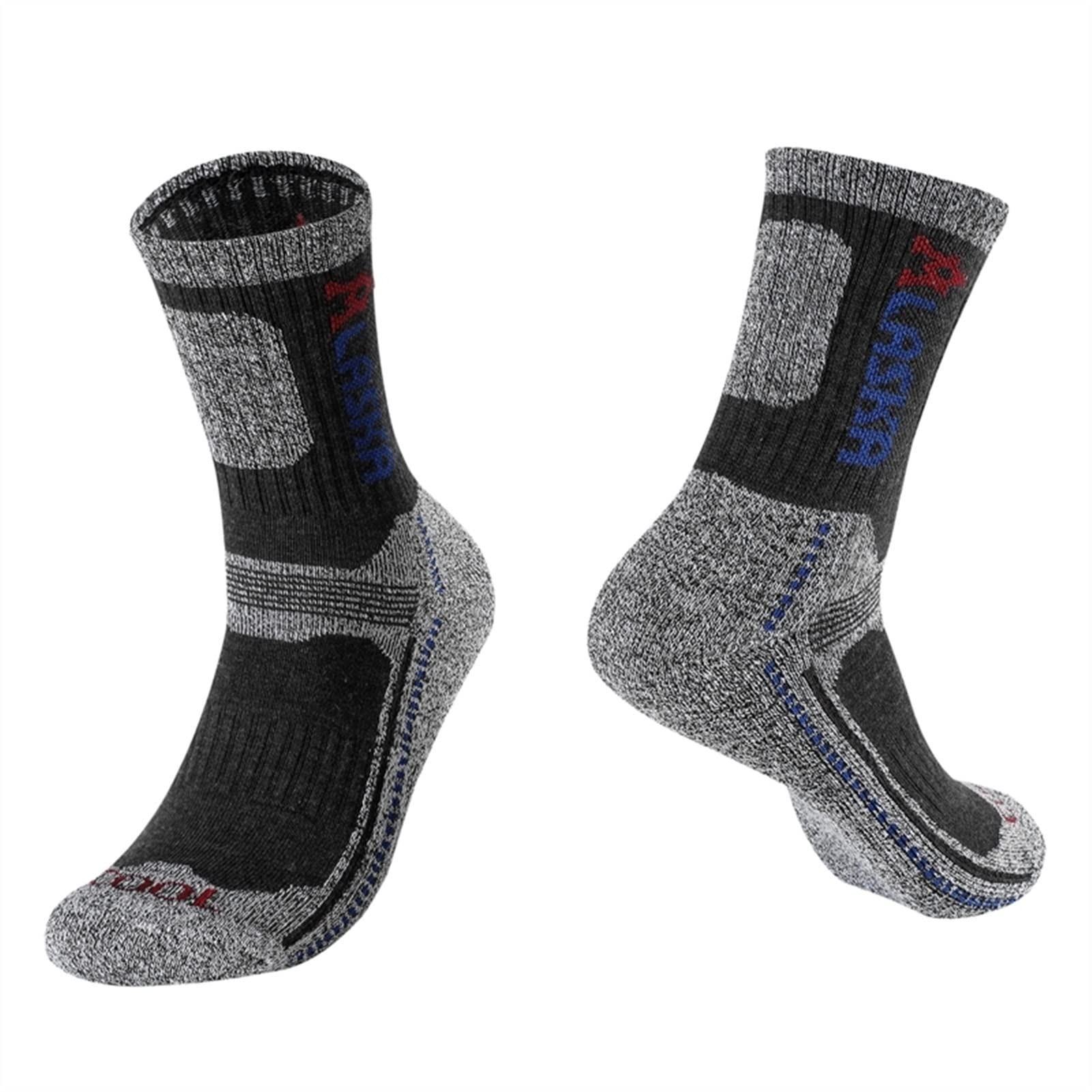 3 Paia/Set Inverno Calze da Uomo Addensare Cotone Termico + Poliestere Calzini Sportivi Asciugamani Altoparlanti Arrampicata Escursionismo a Cavallo Calzini Maschili