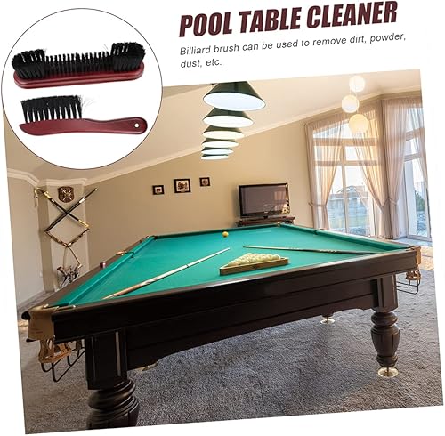 Miniatura 4 de INOOMP Cepillo limpiador de cepillo de pelo para mesa de billar, accesorios para mesa de billar, juegos de cepillos para mesa de billar, cepillo