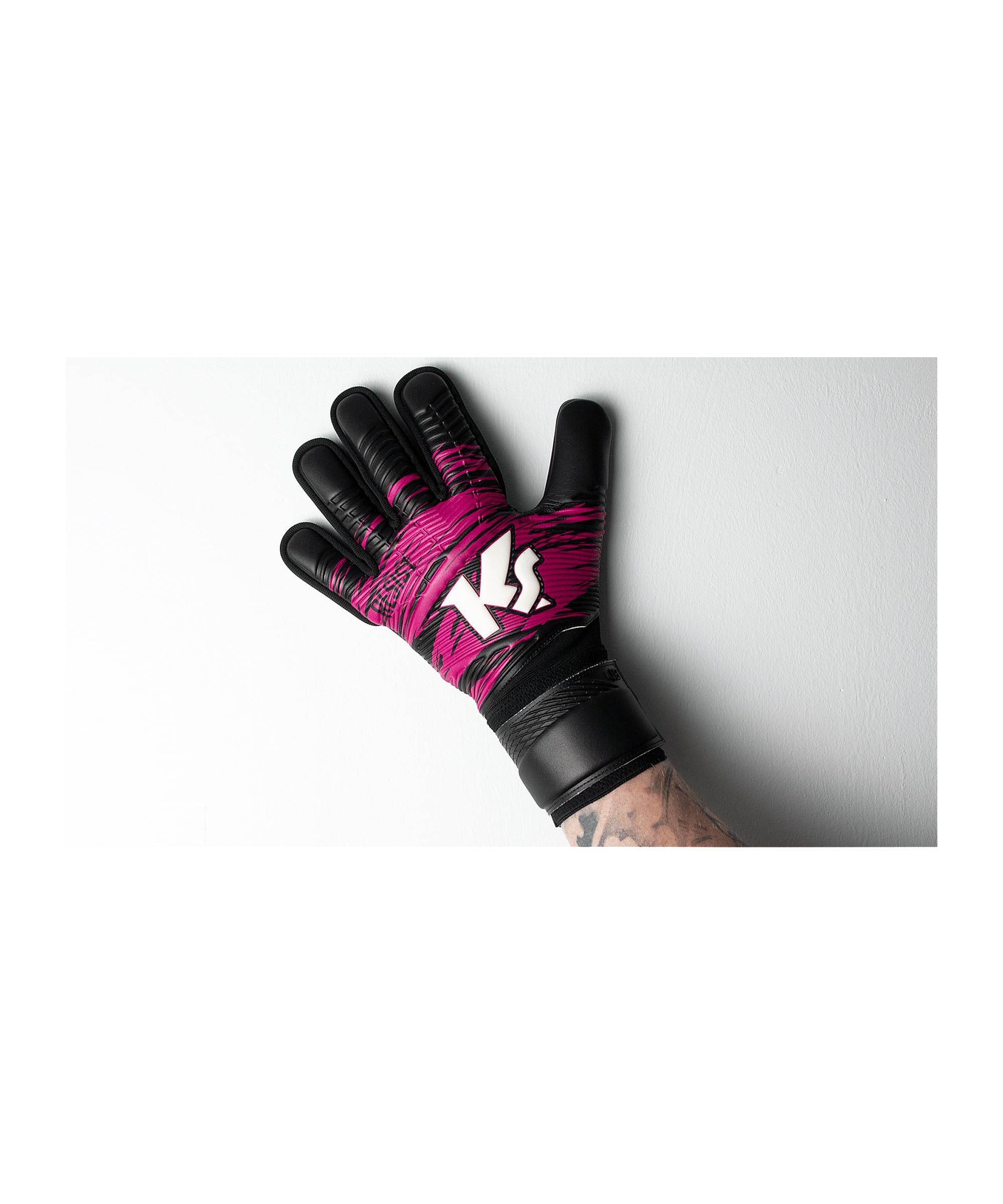 KEEPERsport Torwarthandschuhe Varan8 Zone NC Resist ohne Fingerschutz, Fußballhandschuhe, 3mm Resist Claw, mit Lasche - Diverse Größen