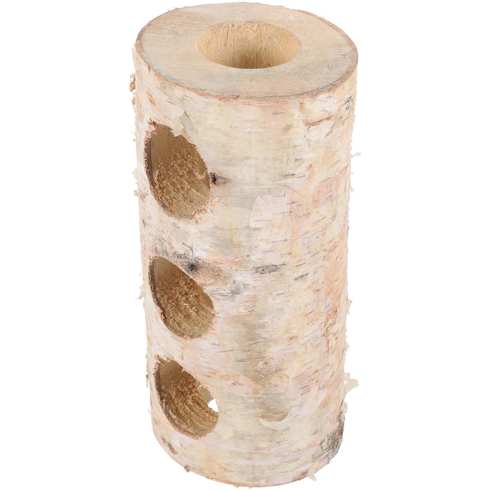 Hamsterröhre als Holzversteck für Käfig und Schlafhöhle, Beige