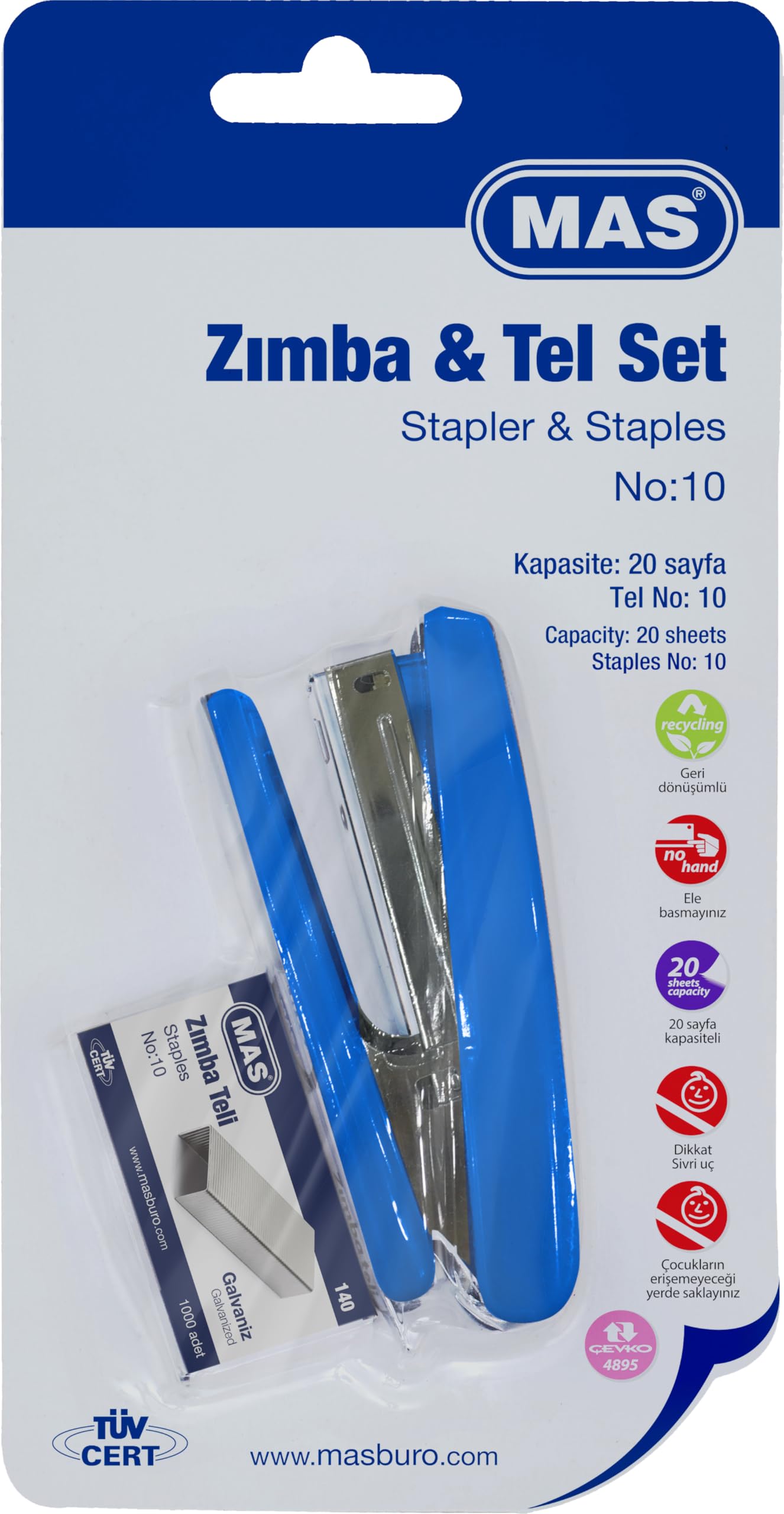 MAS Kartelada 756 Zımba ve 140 Tel Seti, Mavi