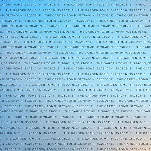 Miniatura 3 de Scrapbook Customs 30017 The Garden Tomb Jerusalem Israel Coordinates - Papel para álbum de recortes de doble cara de 12 x 12 pulgadas, 1 hoja