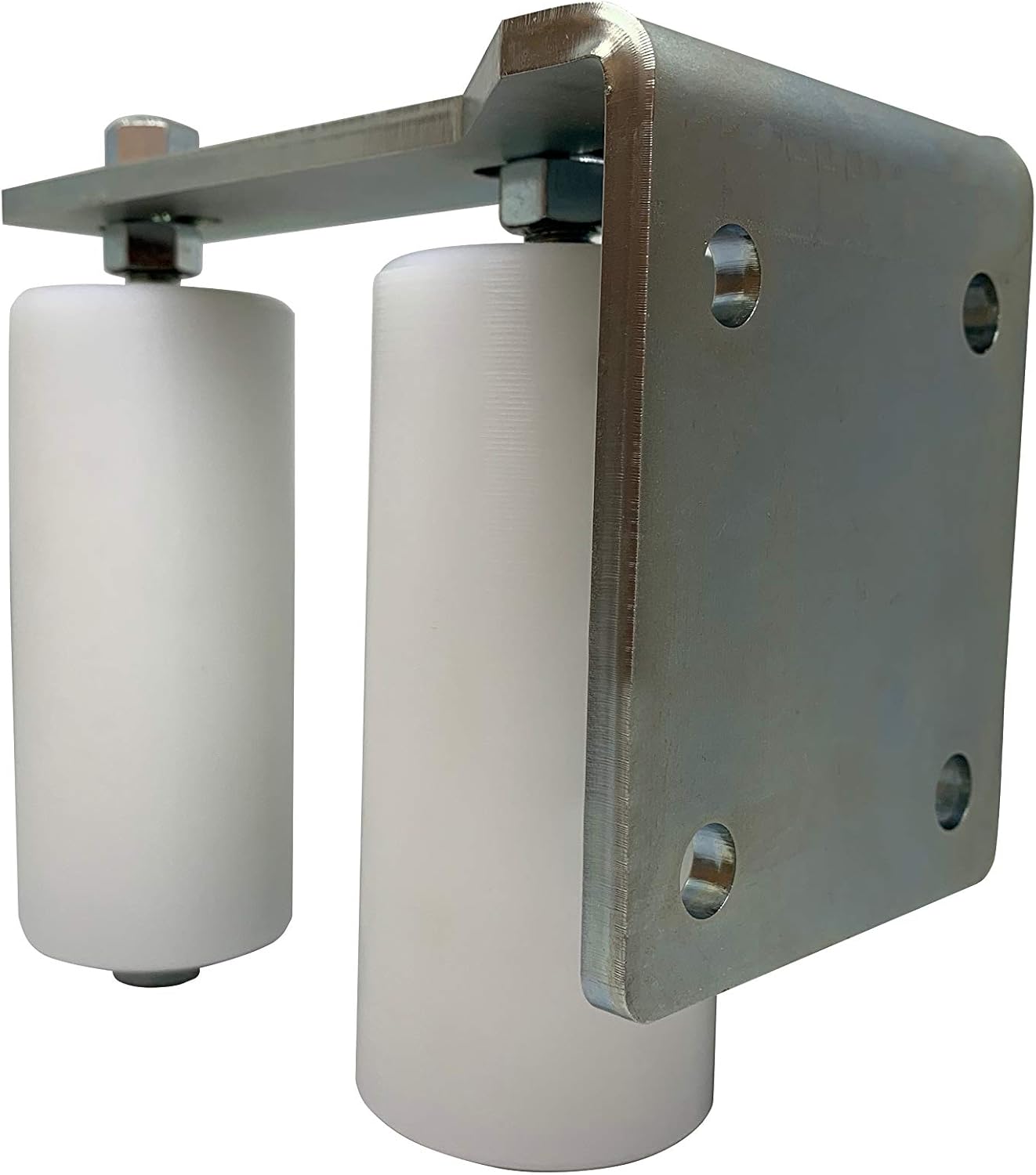 Black Friday Sale 2022 Slide Gate Guide Roller L Rear Post Bracket Universal Heavy Duty Adjustable Dual Nylon Rollers Gate Support Assembly for Sliding Rolling Gates – Eagle Guide Rollers (6)