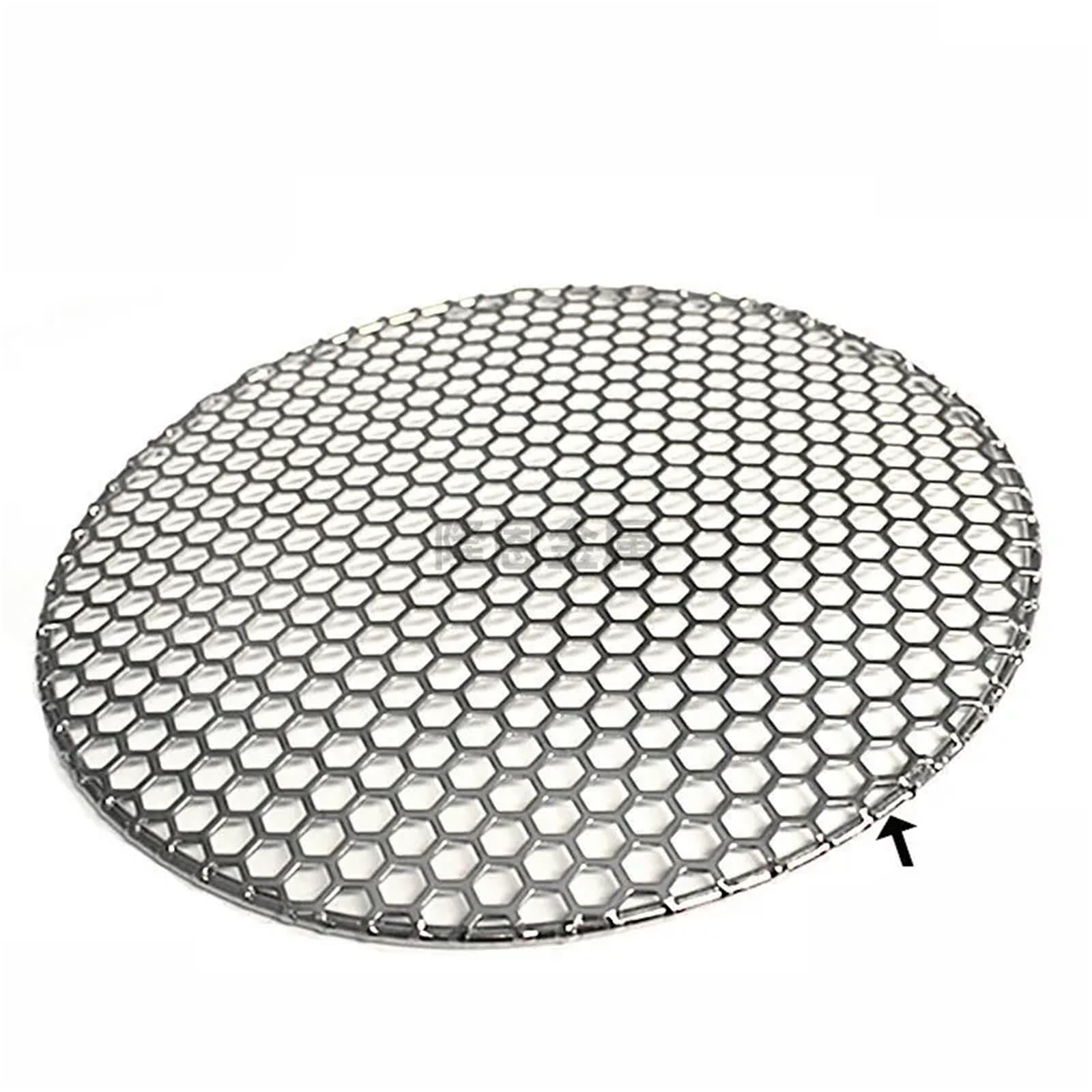 Rejilla de acero inoxidable para barbacoa, parrilla de carbón vegetal de 21 cm de diámetro, red de malla de grado alimenticio, rejilla redonda para barbacoa, acero inoxidable 304 duradero, ideal para
