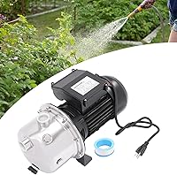 Vista 8 de 1HP Bomba de chorro de pozo profundo/pozo profundo 110V 750W Bomba de chorro de agua resistente con interruptor de presión automático