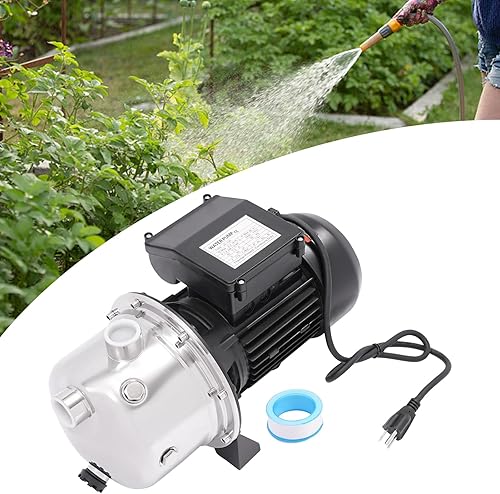 Miniatura 8 de 1HP Bomba de chorro de pozo profundo/pozo profundo 110V 750W Bomba de chorro de agua resistente con interruptor de presión automático