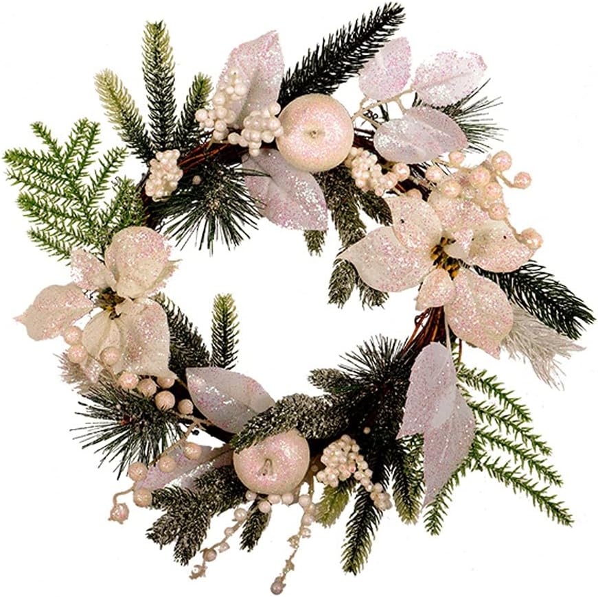 No162 ロイヤルブルー＆ホワイト❄︎.*大人のクリスマスリース