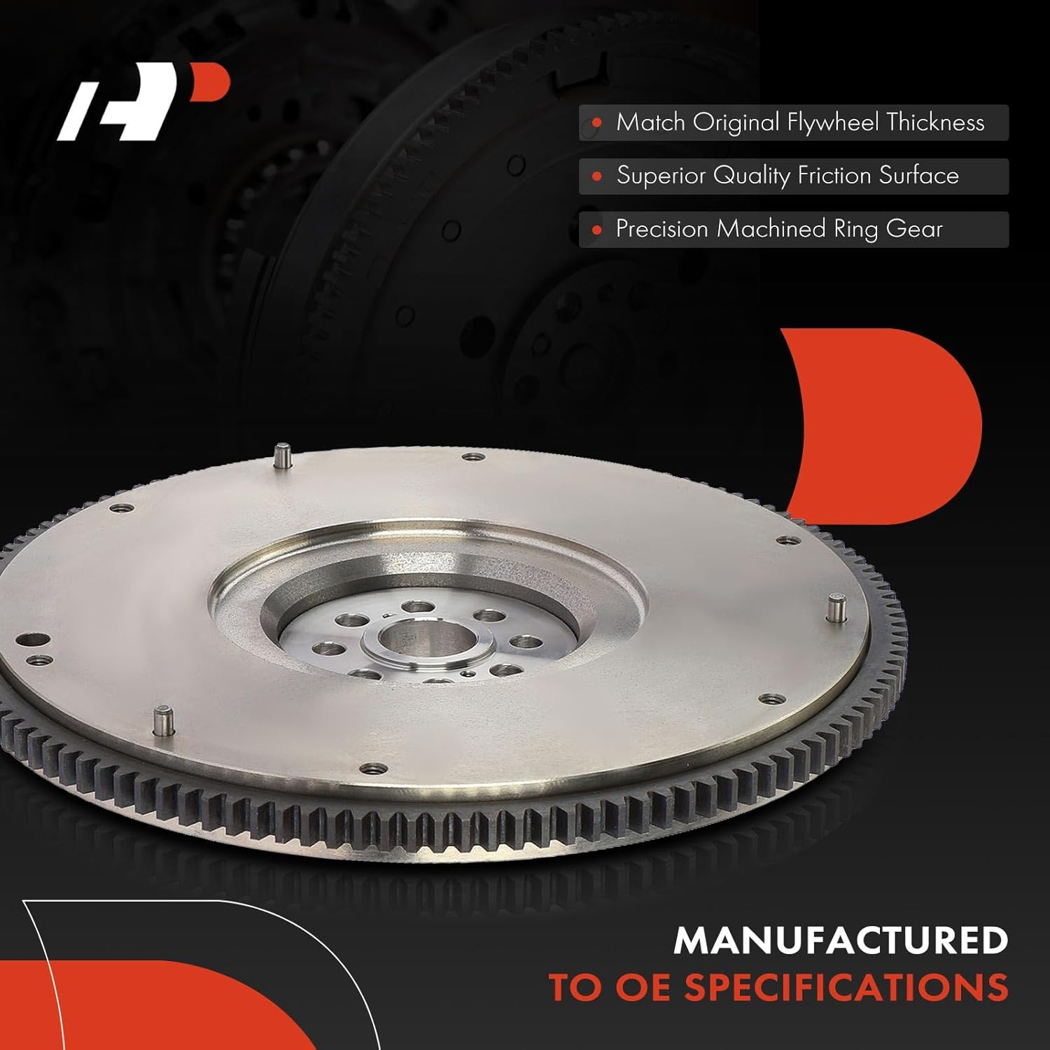 A-Premium Clutch Flywheel Compatible with Subaru Outback 2000, Forester 1999-2010, Impreza 1999-2011, 2.5L, 8 Bolt Holes, 124 Teeth, Manual Transmission, Replace# 12342AA061