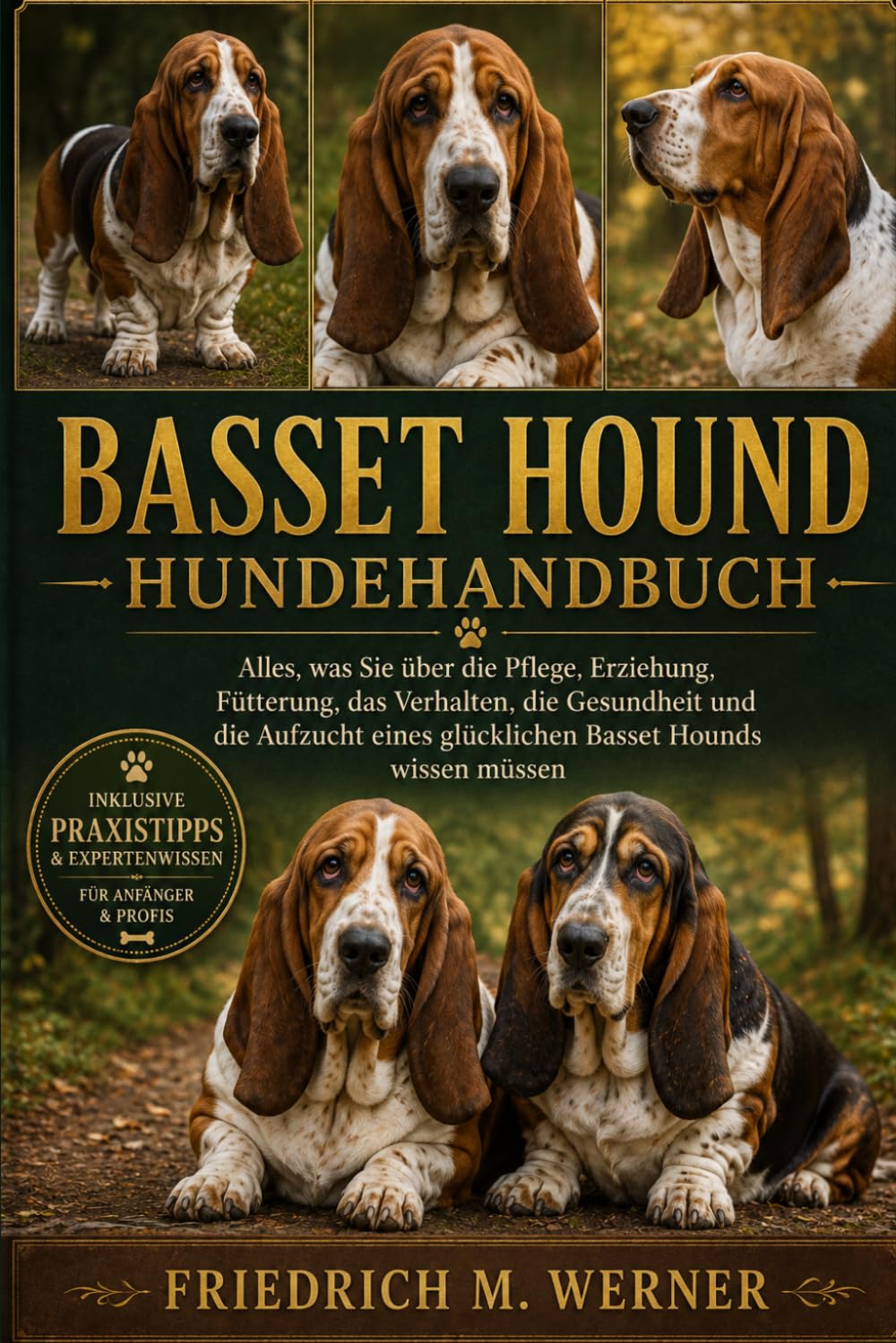 BASSET HOUND HUNDEHANDBUCH: Alles, was Sie über die Pflege, Erziehung, Fütterung, das Verhalten, die Gesundheit und die Aufzucht eines glücklichen Basset Hounds wissen müssen
