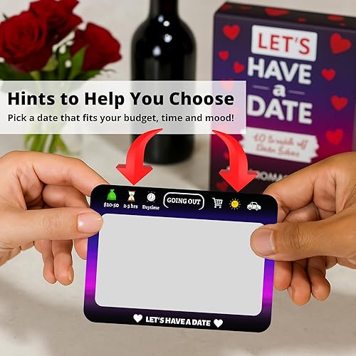 Miniatura 4 de RISKY COUPLES - Divertidas ideas misteriosas para una cita nocturna para parejas - Juego con 40 emocionantes tarjetas para rascar - Regalo romántico