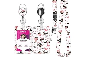 Dachshund ID Holder Lanyard with Retractable Badge Reel