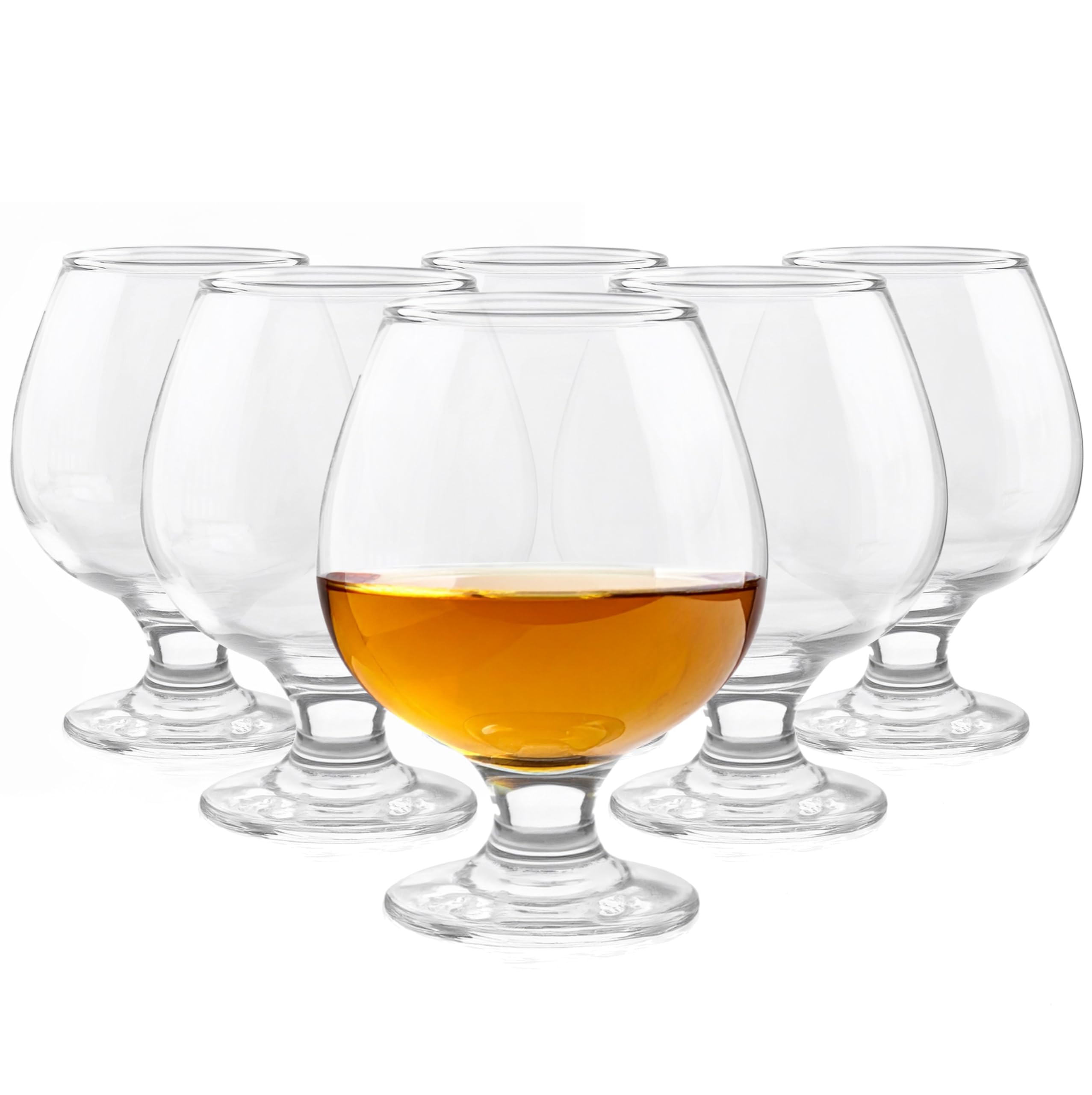 G Glasmark KROSNO 1992 350 ml, set of 6, cognac glass, brandy, cognac glasses, high gloss, swivel glasses, perfect for home, restaurants and parties, dishwasher safe