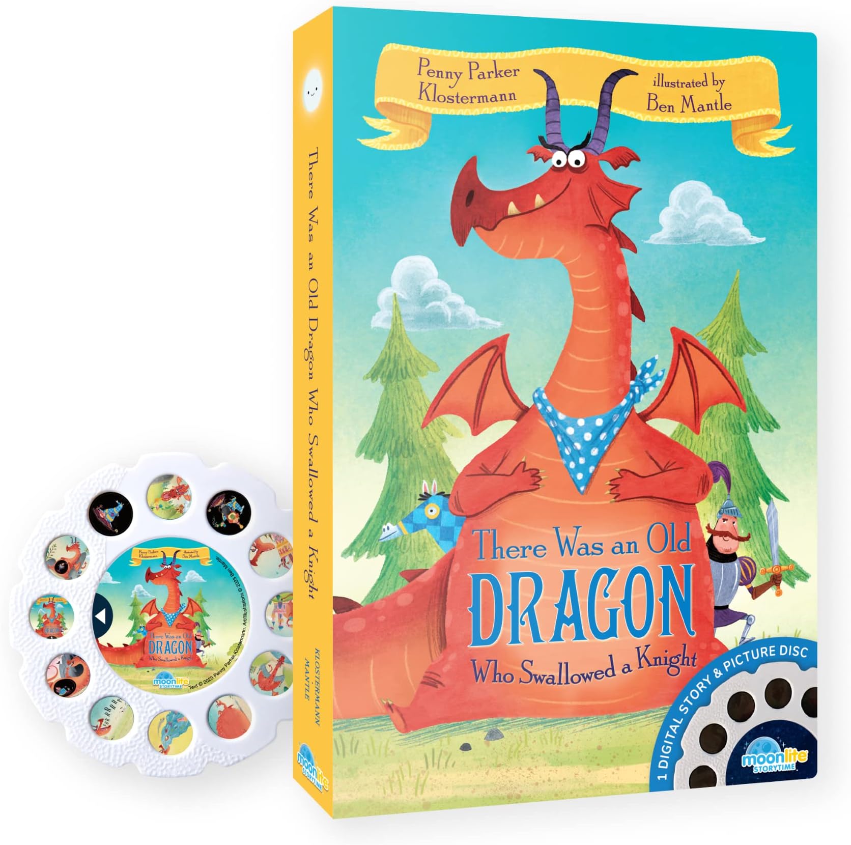 Storytime - There was an Old Dragon Who Swallowed a Knight Storytime Disc - A Magical Read - Projector Sold Separately - Digital Story w/ Sound FX - Learning Gifts for Kids Ages 1 Year & Up