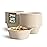 24 Oz Disposable Bowls, [100 Pack] Paper Bowls Disposable - Heavy Duty and Eco-friendly Sugarcane and Bamboo Bagasse Biodegradable Bowls for Cereal, Rice, French Fries - Convenient and Compostable