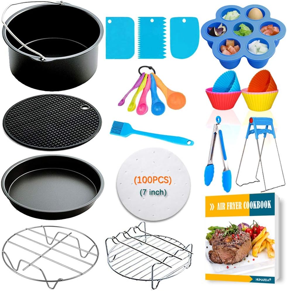 7 Inch Air Fryer Accessories,Phillips Air Fryer Accessories and Gowise Air Fryer Accessories Fit all 3.2QT-4.2QT