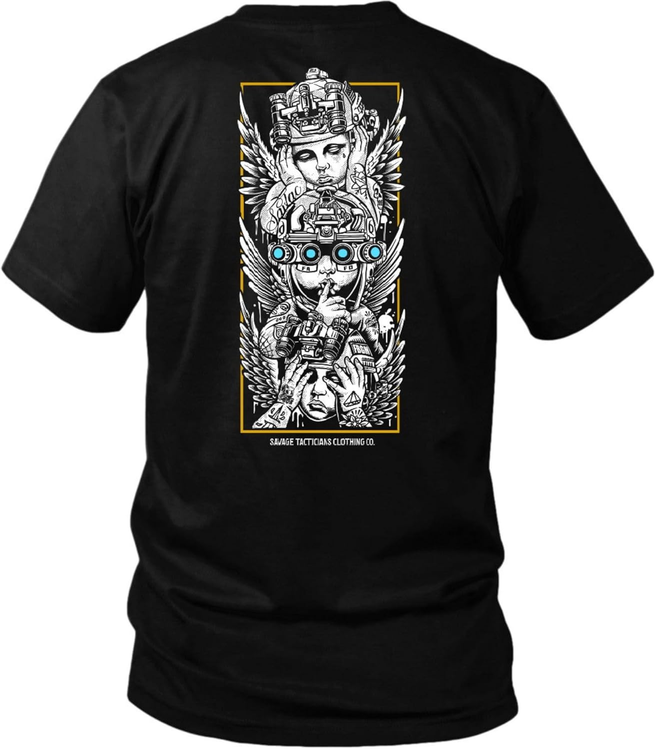 Savage Tacticians Proverbial Maxim Men’s Tee – Military Inspired Tactical Shirt, Cotton Blend, Premium Casual & Tactical Gear