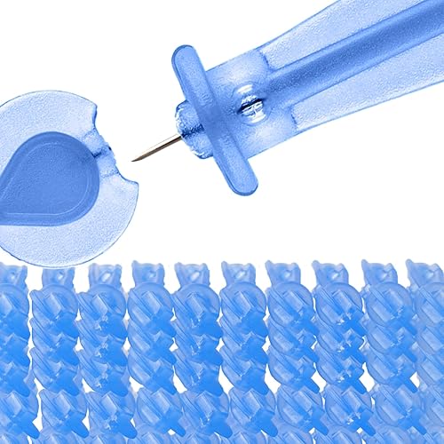 Miniatura 5 de Lancetas con tapa giratoria para dispositivos de punción, 110 unidades, lancetas de calibre 30 para prueba de azúcar en la sangre, lancetas