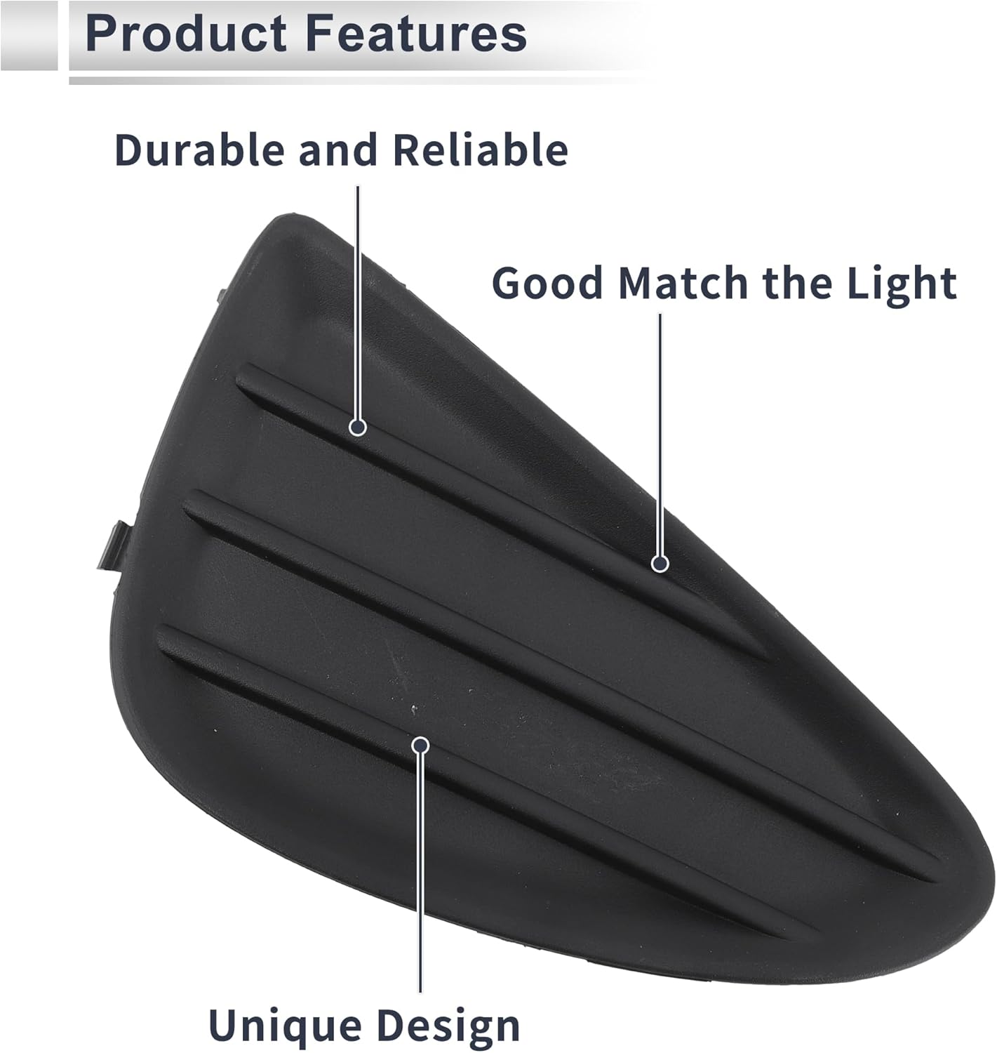 Front Right Fog Light Grill for Toyota Yaris 2012-2014 Front Lower Bumper Fog Light Cover Inserts No.8148152300 ABS 1 Pc - Image 7