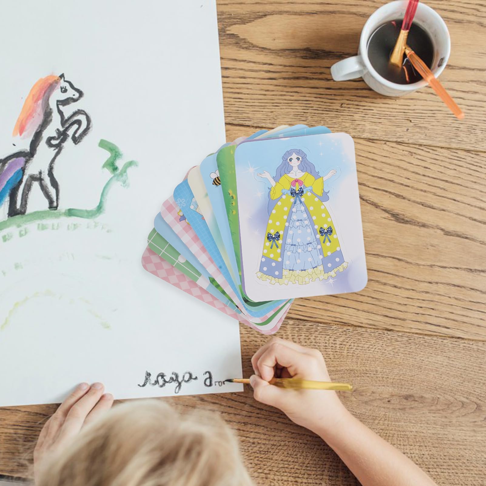 VILLFUL Kit di Pittura a Punzone Creativo DIY per Ragazzo Ragazza | Tessuto, Cotone Perlato e Plastica, Leggero e Pratico, per Lavoretti Manuali e Uso Semplice