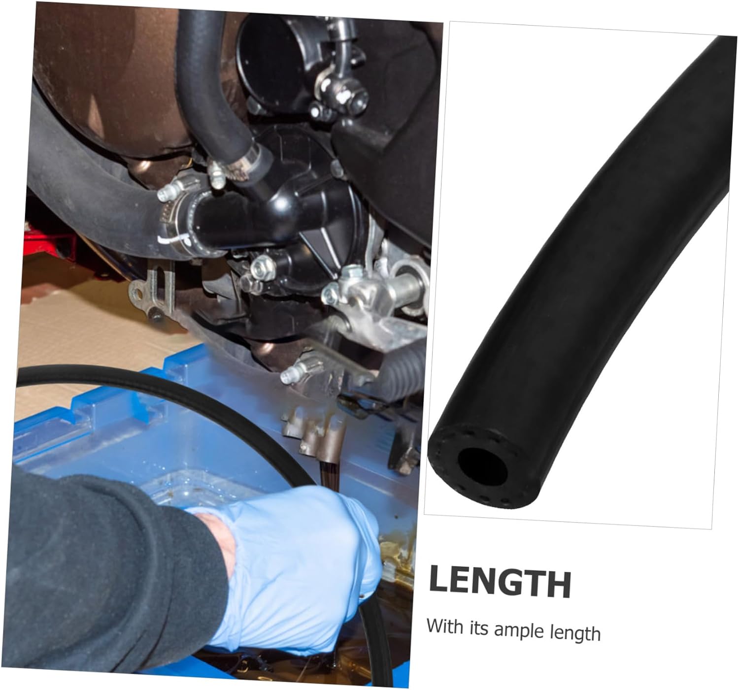 Low-pressure Nitrile Rubber Fuel Transfer Hose Motorcycle Fuel Line for Efficient Dispensing Durable and Heat-resistant Meters