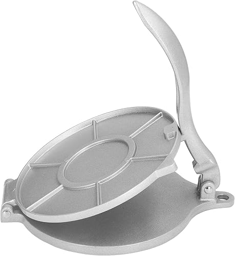 Miniatura 5 de JEOZBM Prensa de tortilla, 7.7 pulgadas de aleación de aluminio resistente, prensa de masa, máquina de tacos, prensa de rotis, fabricante de