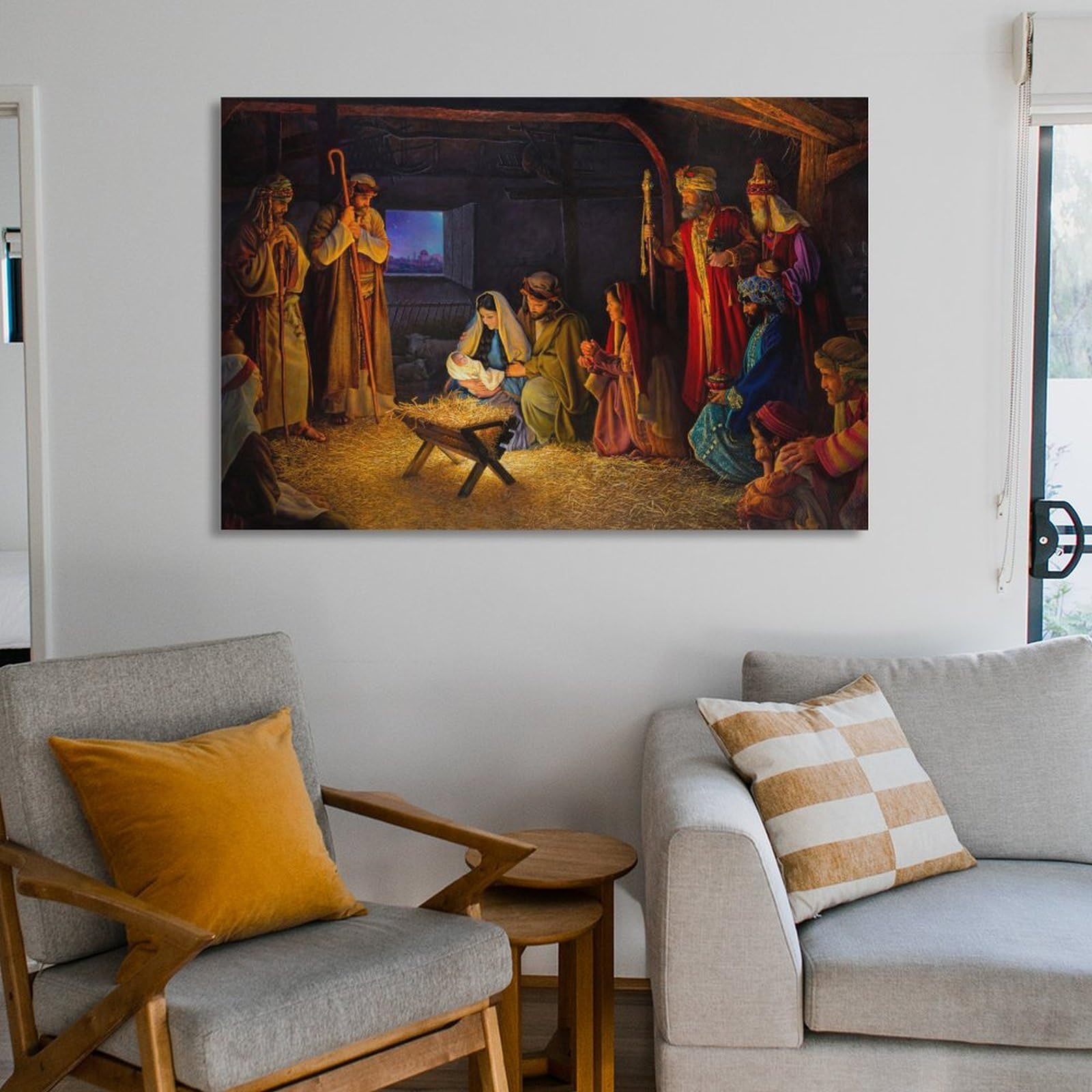 Amazon.co.jp: JESUS CHRISTイエス キリスト 聖誕祭 絵画