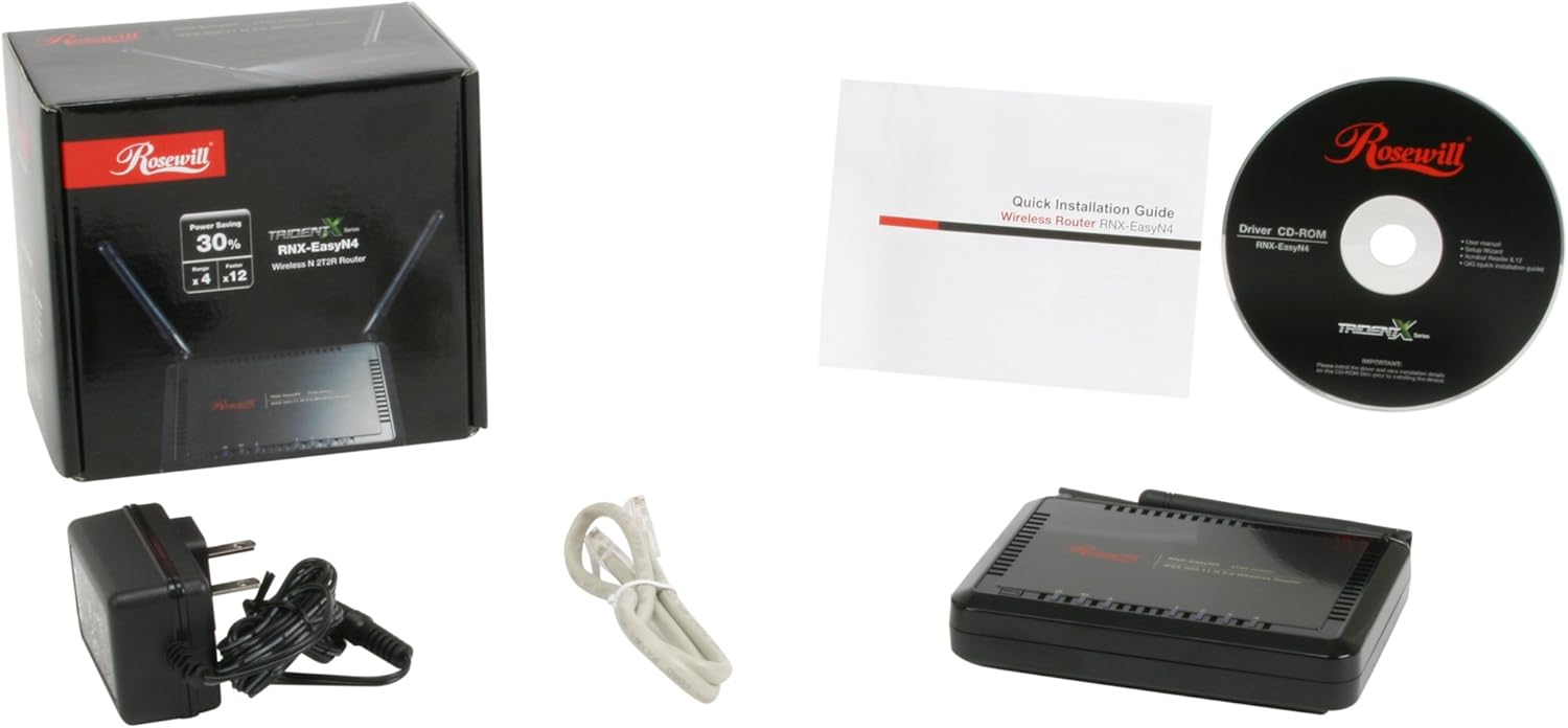 Rosewill RNX-EasyN4 Router Rear Panel Ports