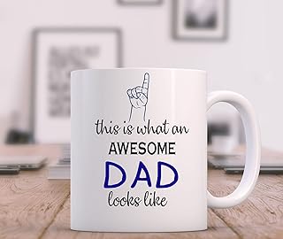 Awesome Dad - fathers day gifts for step dad, Happy Fathers Day Gift Funny step dad Fathers Day Mug Present