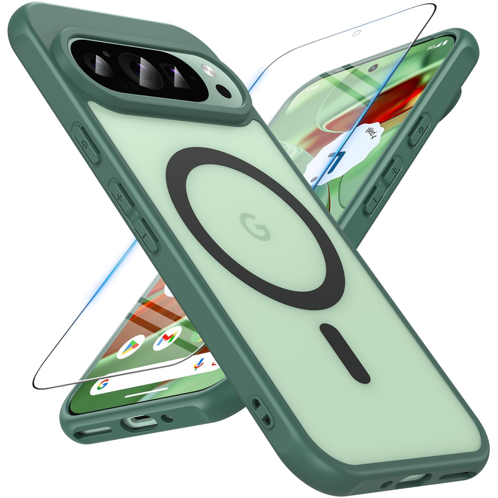 Coque Pixel 9 Pro vert mat antichoc pour vos déplacements quotidiens - 8