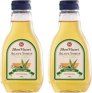 Amazon.co.jp: モン ファボリ オーガニック アガベシロップ 低GI 330g ×2本 ワンタッチ式キャップ ボトル [ 有機JAS 認証 メキシコ産 有機 ブルーアガベ 100% 天然甘味料 ] : 食品・飲料・お酒