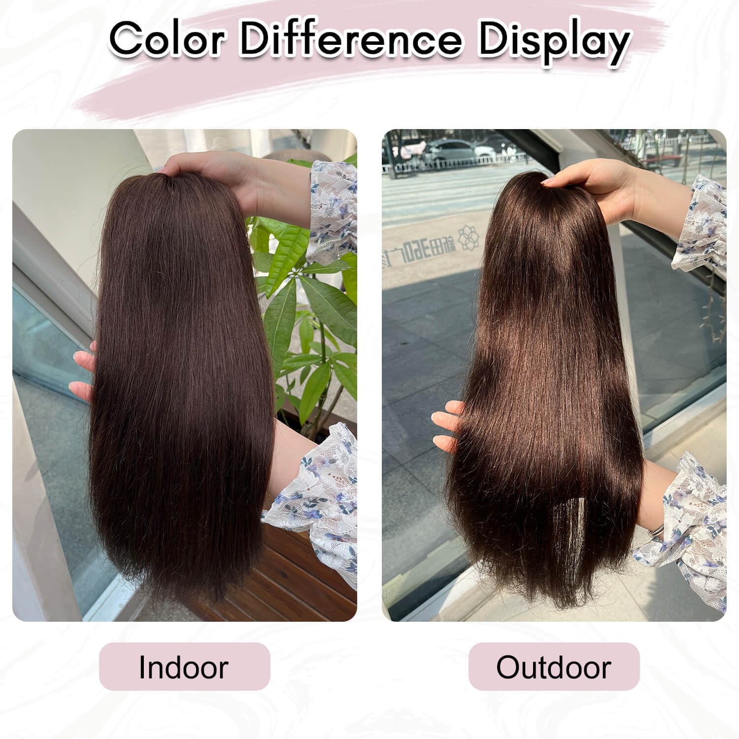 Ms Taj 16 Inch Hair Toppers for Women Real Human Hair – 5x5.5inch Skin Scalp, Natural Look Hairpiece with Clips, Lightweight & Comfortable, Ideal for Daily Wear, Adds Volume & Coverage(2#)