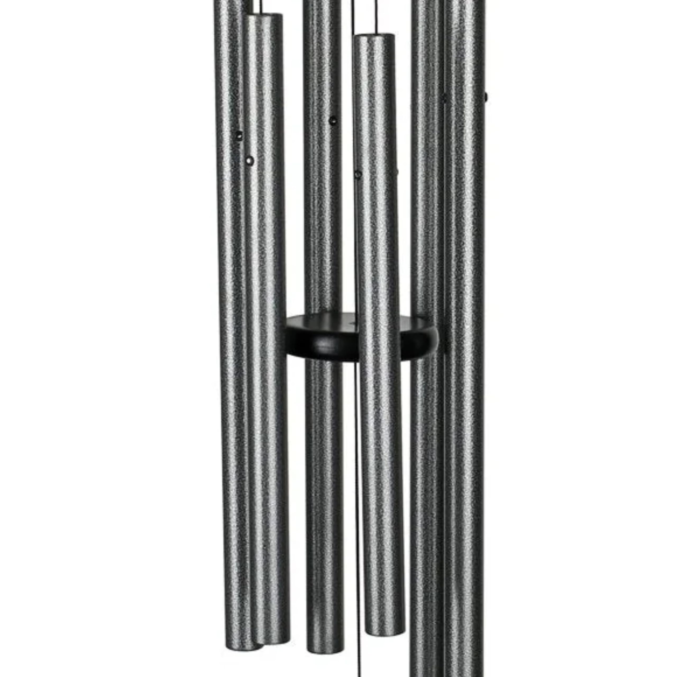 Woodstock Chimes Signature Collection, Bells of Paradies, Antik-Silber, 111,8 cm, Dekor-Designs, Windspiel für Outdoor, Terrasse, Haus oder Gartendekoration (BPLAS)