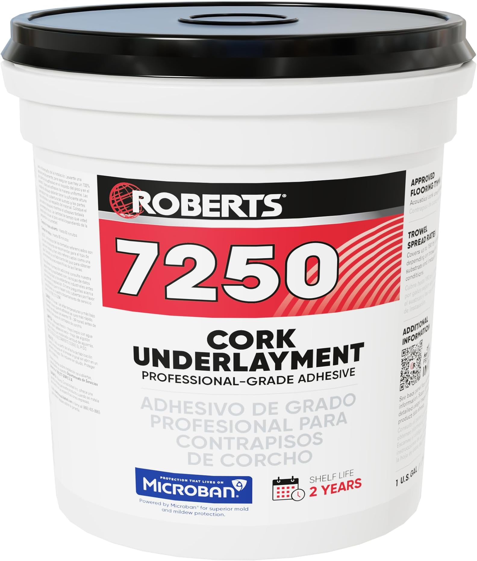 ROBERTS 7250 Cork Underlayment Professional-Grade Adhesive - 1 Gal (3.78 L)