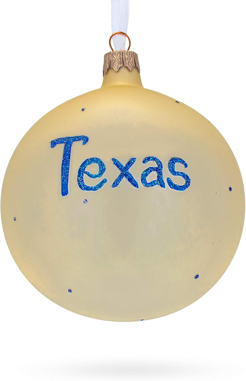 Texas State, USA Glass Ball Christmas Ornament 4 Inches - Image 6