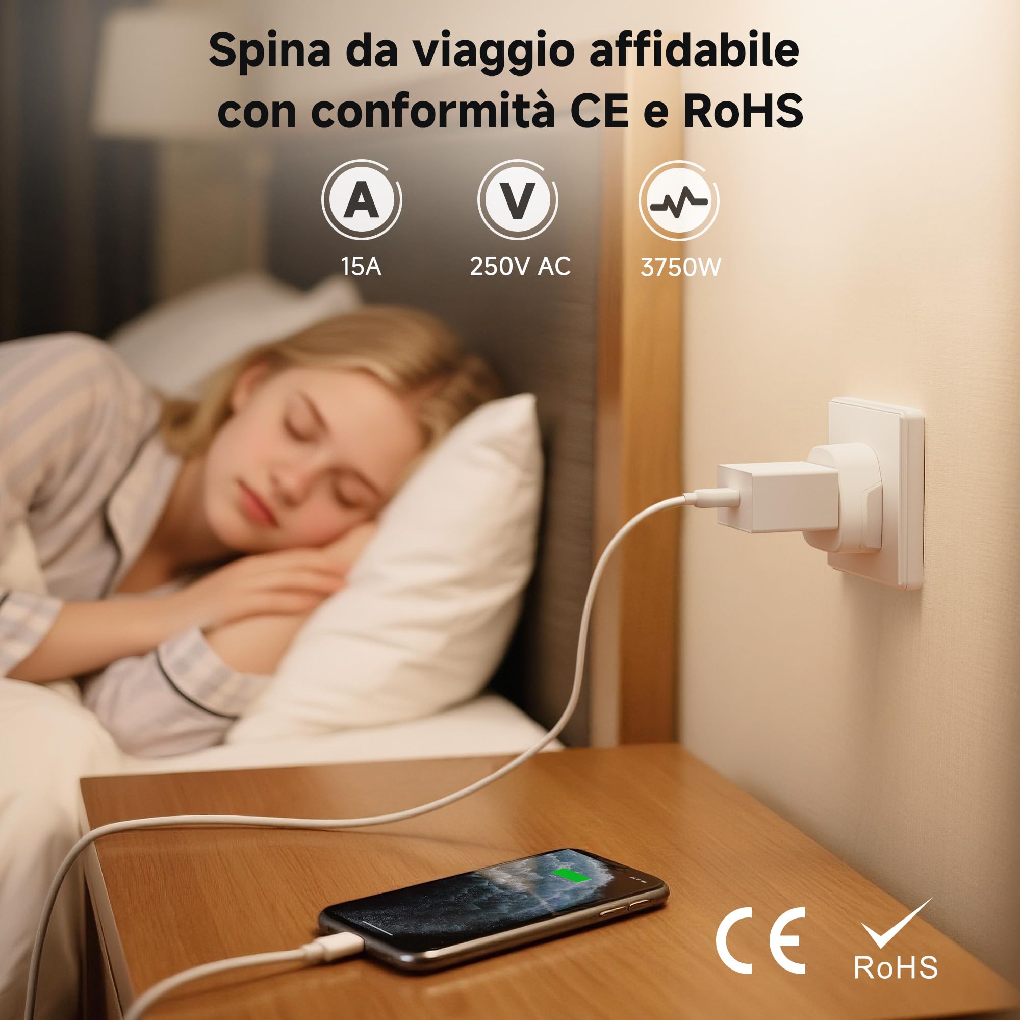 Mini adattatore universale per spine internazionali - CAMPING