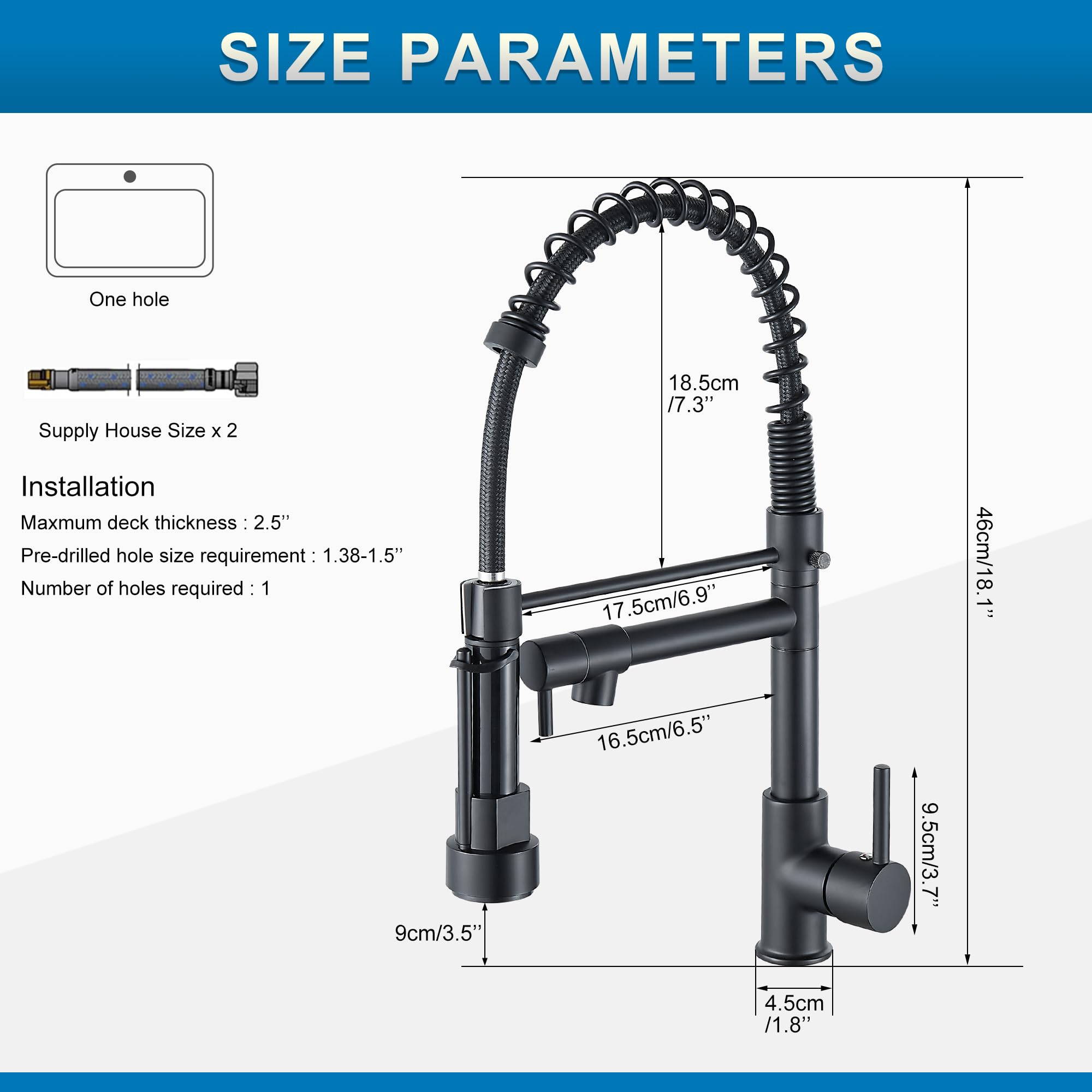 Miscelatore Per Lavabo Nero Con Doccetta Estraibile, Rubinetto Per Bagno Miscelatore Monocomando In Acciaio Inox Rubinetto Per Lavabo 84679446