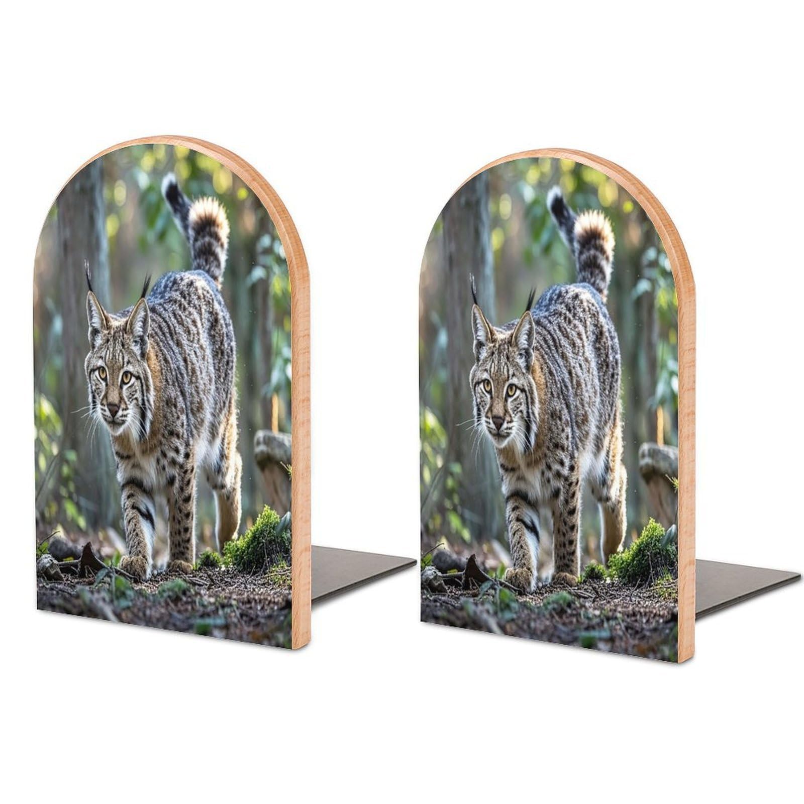 Sujetalibros antideslizante Wild Bobcat evita la caída de libros pesados