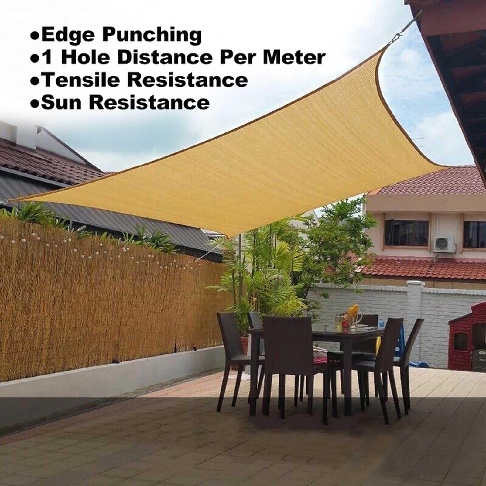 Robusto telone per recinzione privacy al 90% per piante, serra, patio, canile e portico, protezione UV, 4 x 6 m / 13x19.7ft