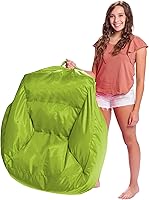 Vista 423 de Posh Creations Puf estructurado cómodo para jugar, leer y ver la televisión, Malibu Lounge, tela de lona para colorear, criaturas