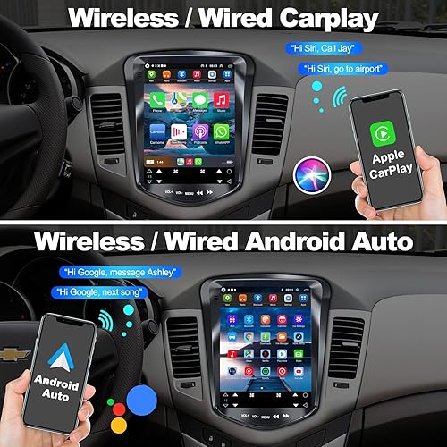 Miniatura 2 de Estéreo de coche 4+64G Android 12 para Chevrolet Chevy Cruze 2009-2014, pantalla táctil IPS de 10.4 pulgadas, radio de coche actualizada con Carplay