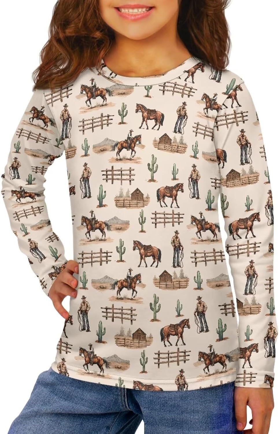 Uourmeti Teens Girls Long Sleeve T Shirts Fall Outfits Boys Active Sportswear Running Tops - Image 3