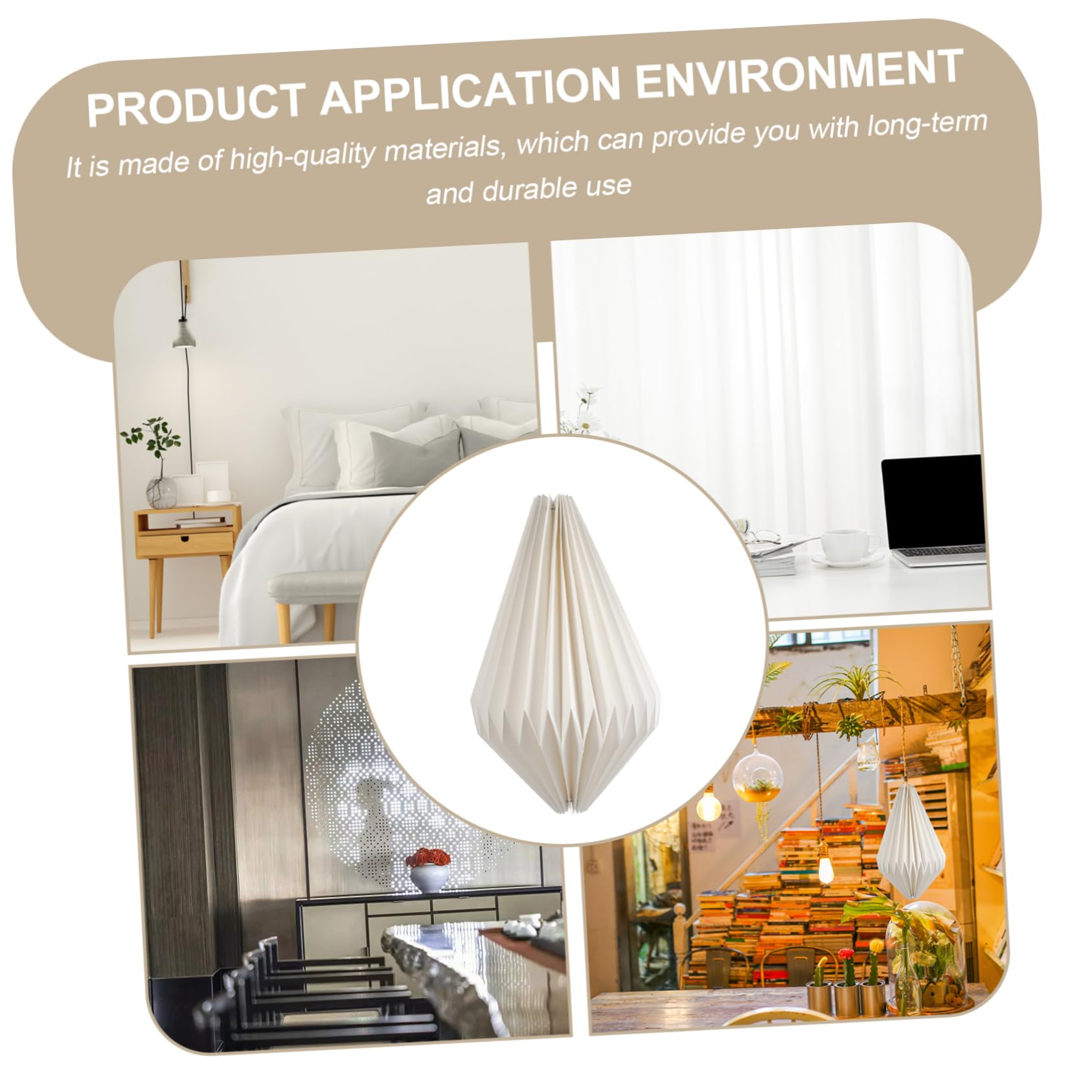 Artibetter 2pezzi Lampadario Origami Sospeso Paralume Decorativo Per Casa e Ristoranti Copertura Lampada Pendente Per Atmosfera Calda e Accogliente