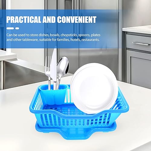 Miniatura 2 de Ipetboom Escurridor de platos, 1 juego de escurridor de platos para encimera de cocina, estante de secado de platos para escurridor de platos