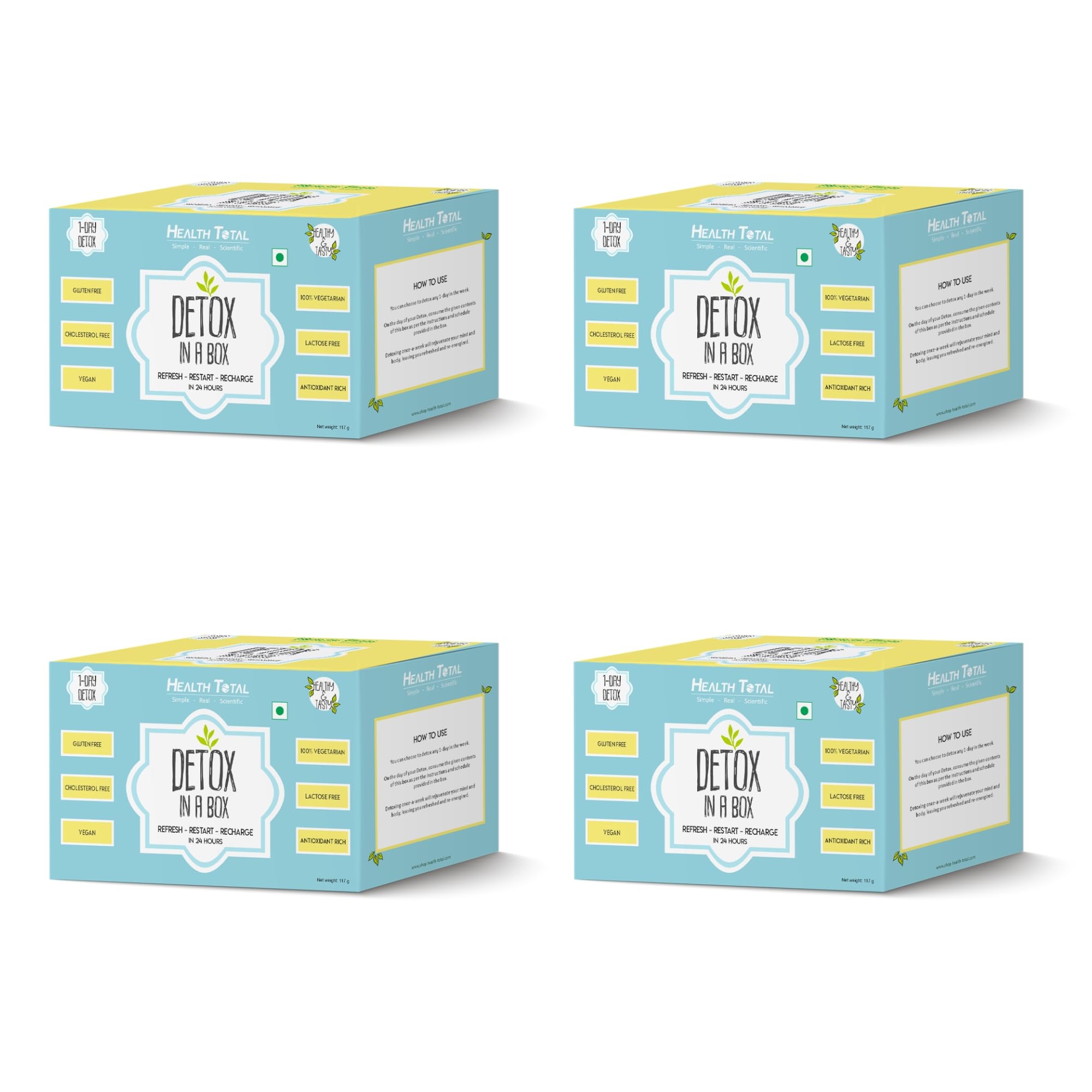 1-Month Detox Kit (4 Pack Kit) – Refresh, Restart & Recharge