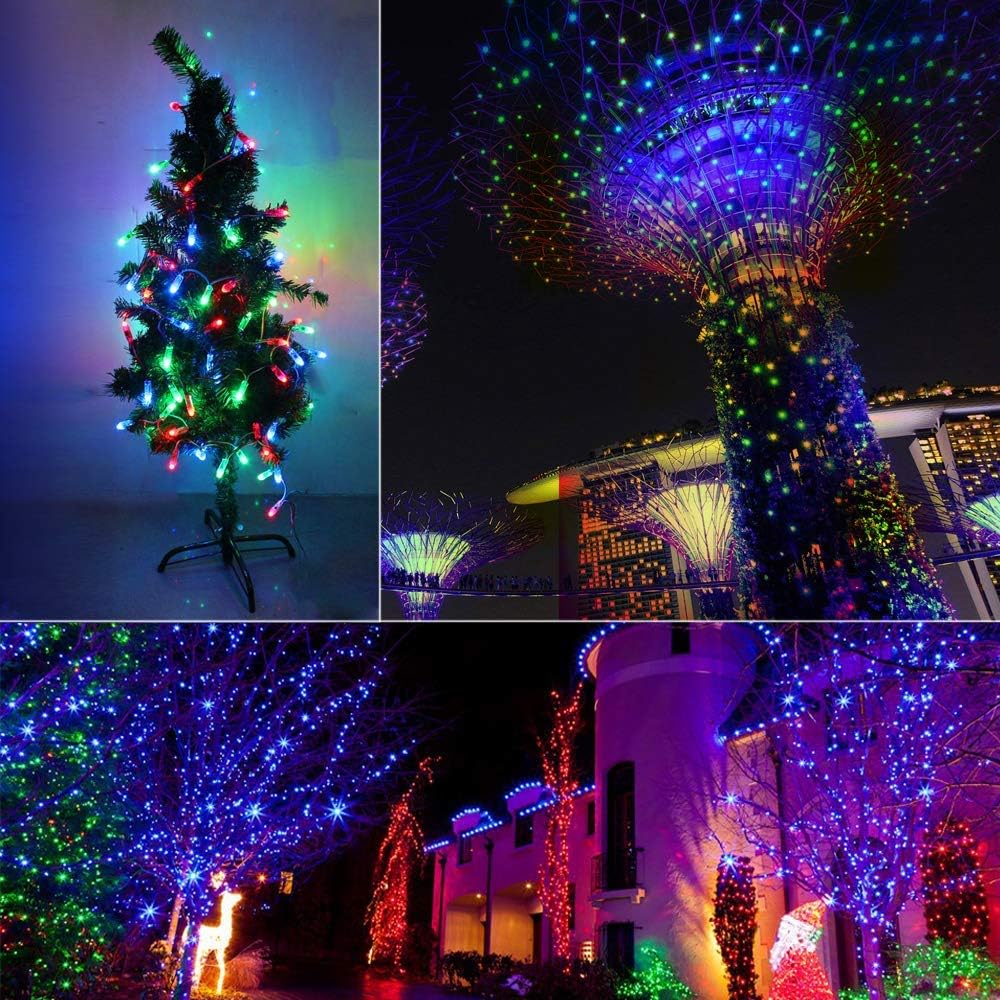 ALITOVE Dream Color LED Pixel String Light Bluetooth App Control, 23ft 100 LEDs WS2811 12V Addressable Digital LED Pixels with Bluetooth Controller & Power Supply kit, 120 Color Modes